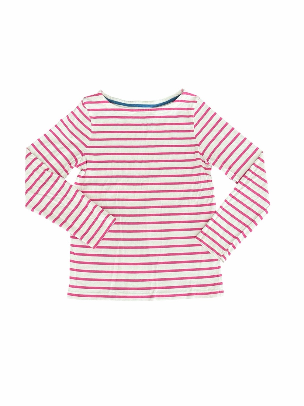 Mini Boden (7|8y) Pink Striped Breton Top